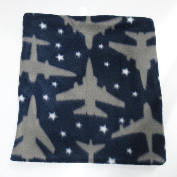 Airplanes Air Force stars gaiter neckwarmer fleece Scarf Tube Earmuff Gator cowl - Picture 1 of 7